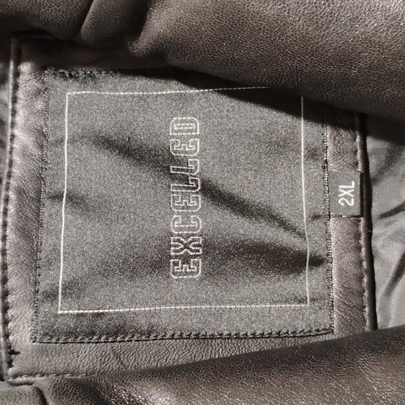 Excelled Classy Black Leather Jacket Sz.2XL - Picture 4 of 16